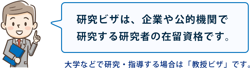 研究ビザ申請